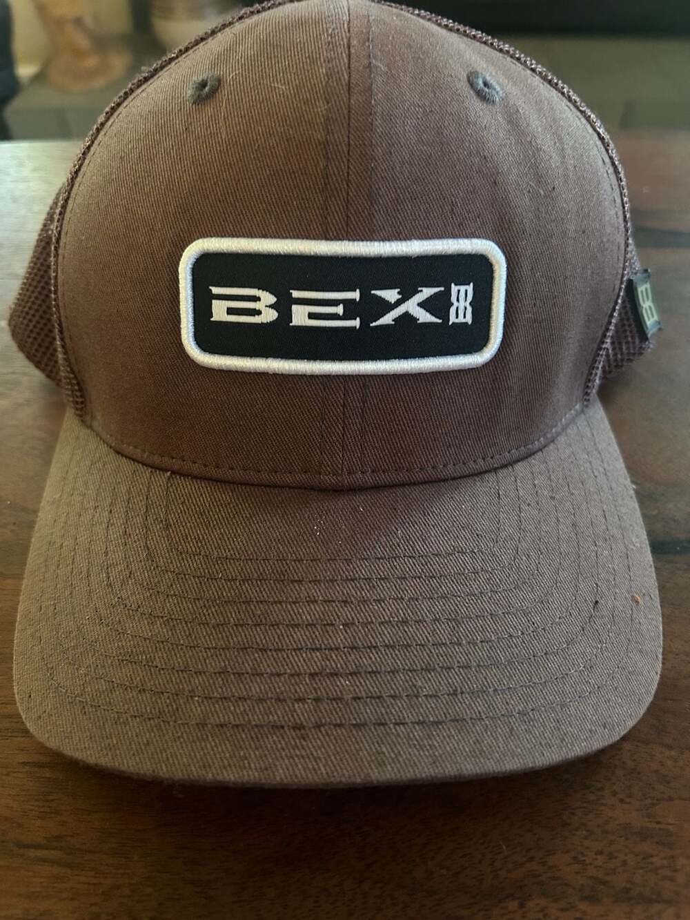 BEX Brown Mesh Snapback Trucker Hat